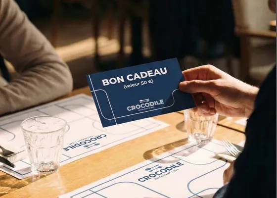 Bon cadeau Restaurants Crocodile – identité de marque